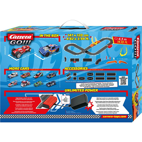 Carrera Go!!! Hot Wheels racerbane og -biler