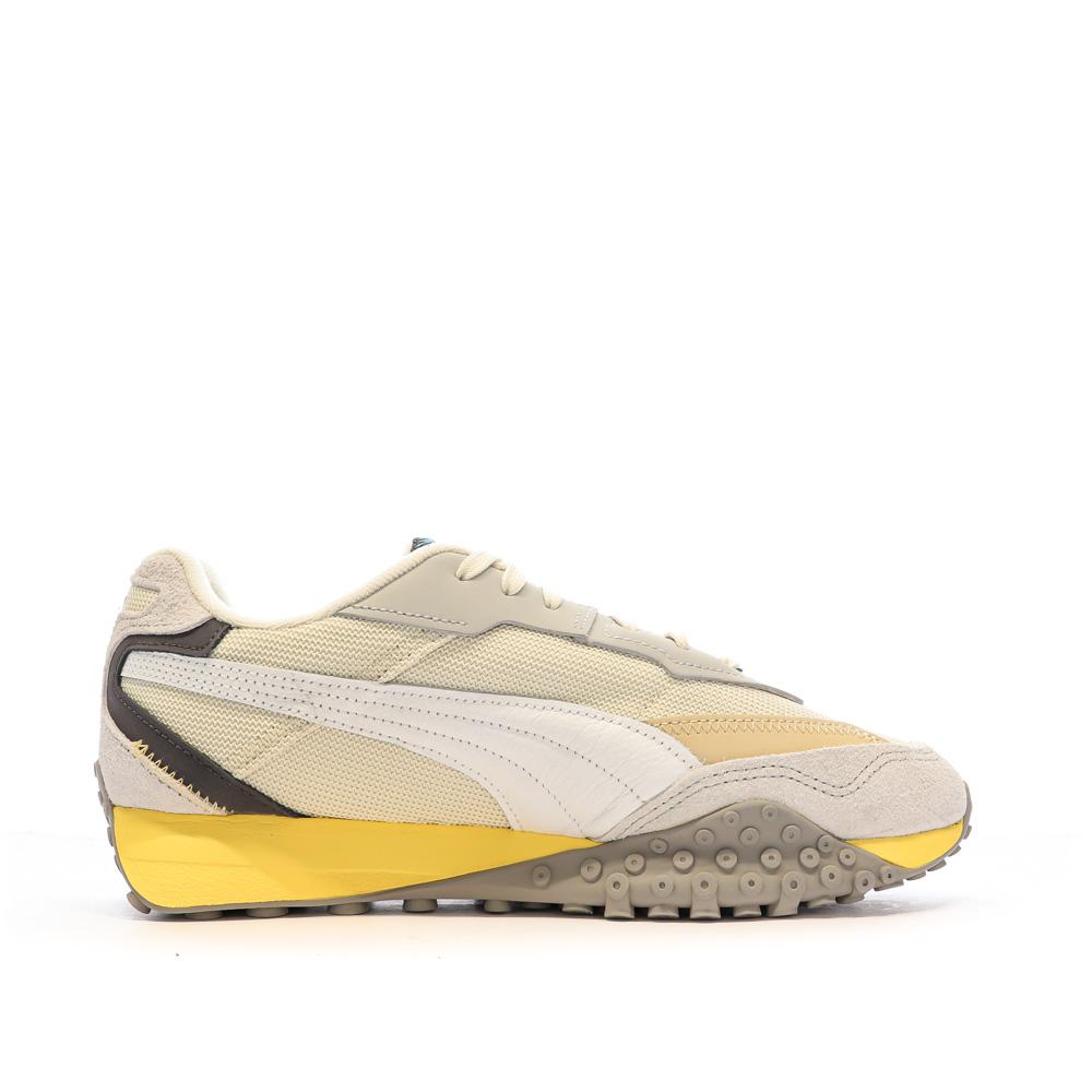 Puma Baskets Homme Jaune/Beige Homme/Ado Puma Blktop Rider