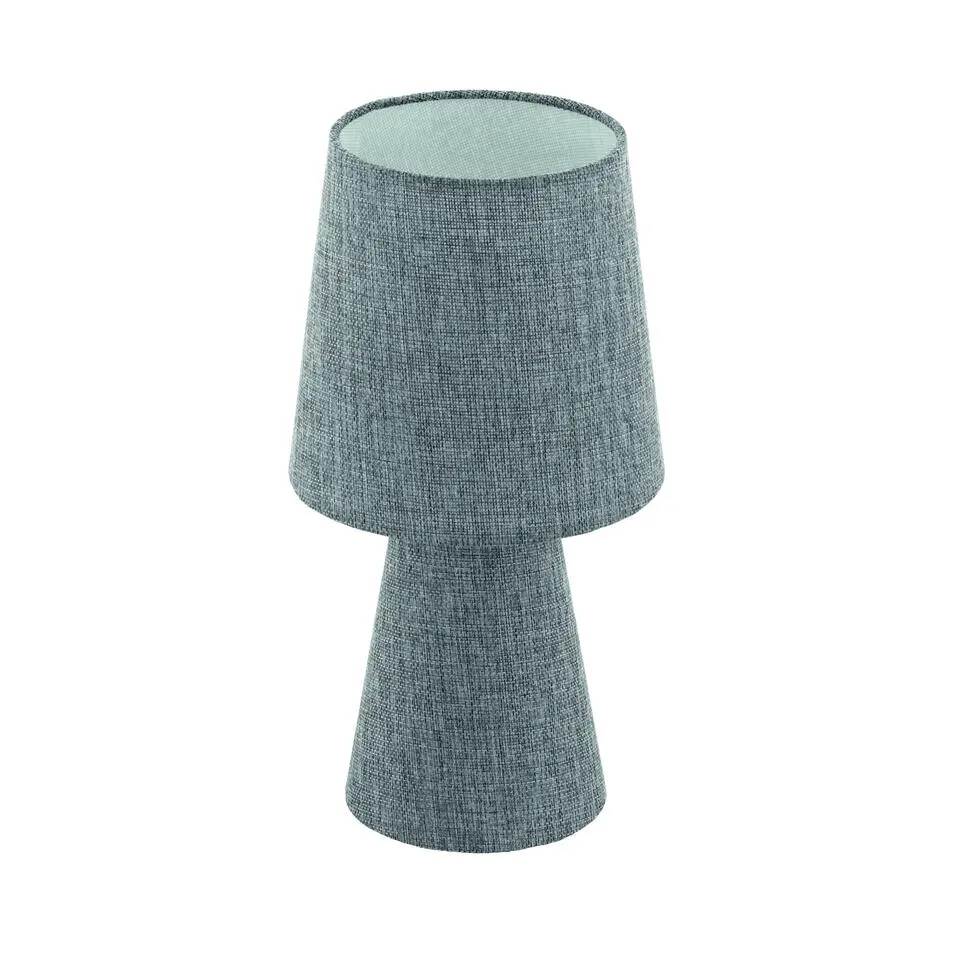 EGLO Carpara Tafellamp - E14 - H 34 cm - Textiel/Linnen - Grijs