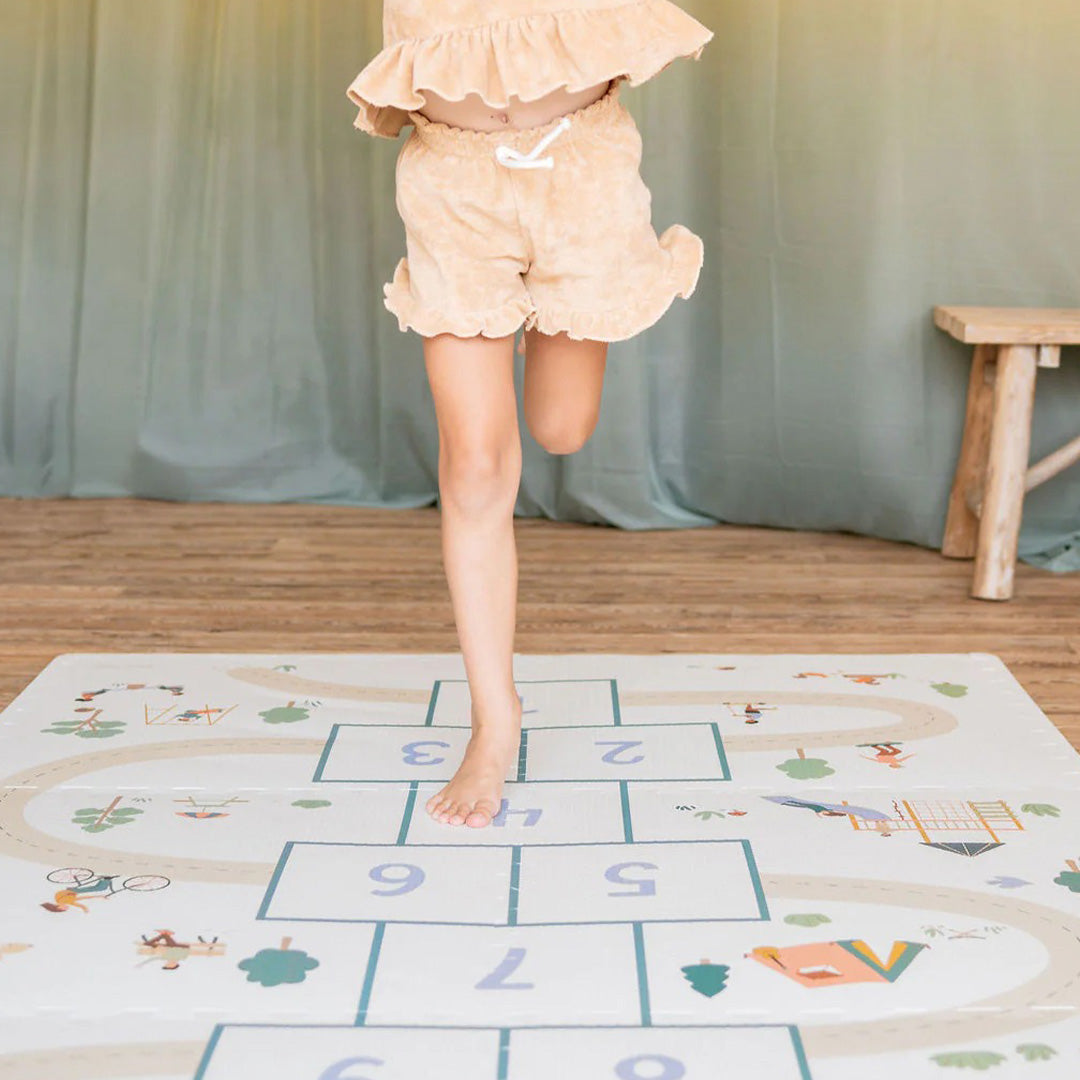 play&go 3-in-1 foam speelmat tiloo - hopscotch - 120x180 cm