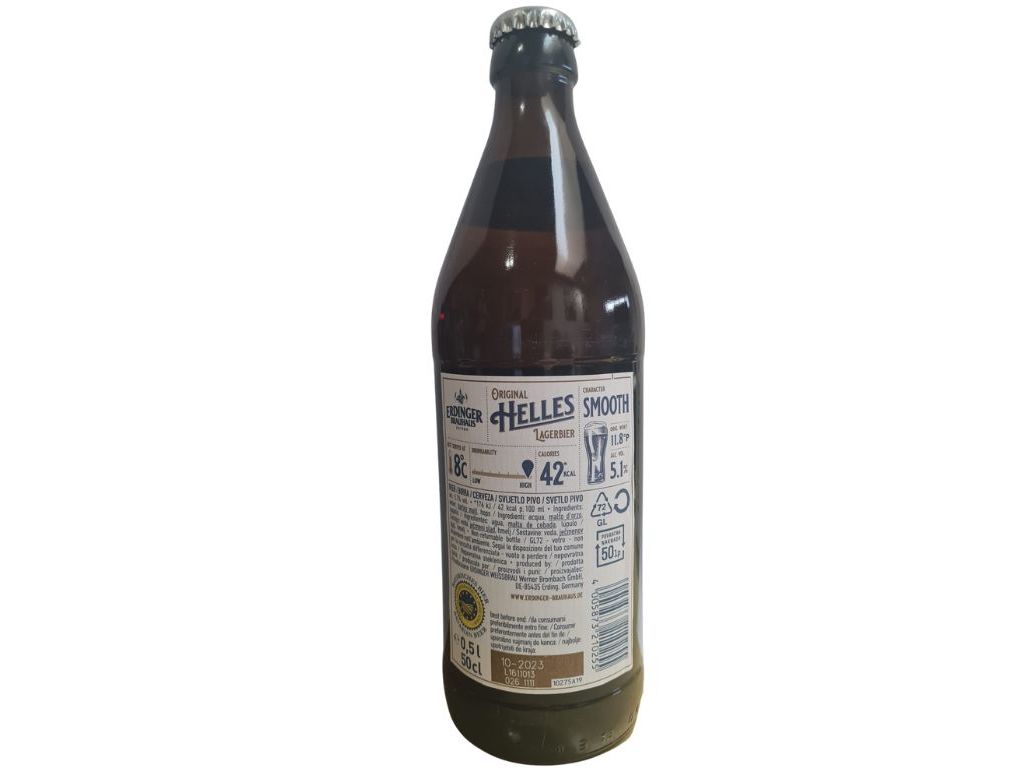 CERVEJA ERDINGER BRAUHAUS HELLES 0.50L