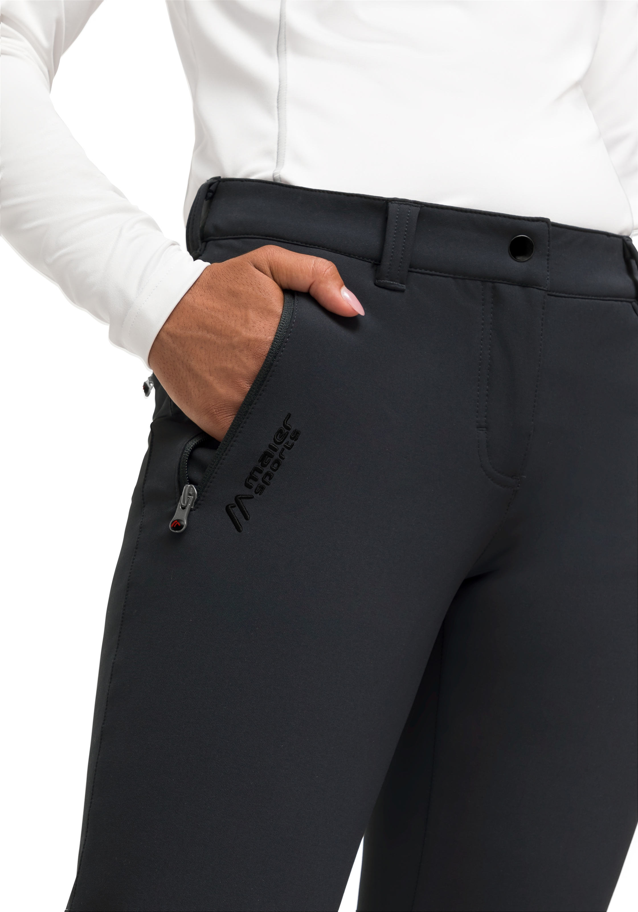 Maier Sports Funktionshose »Helga slim«  warme Damen Outdoorhose, robuste Wanderhose, Slim Fit