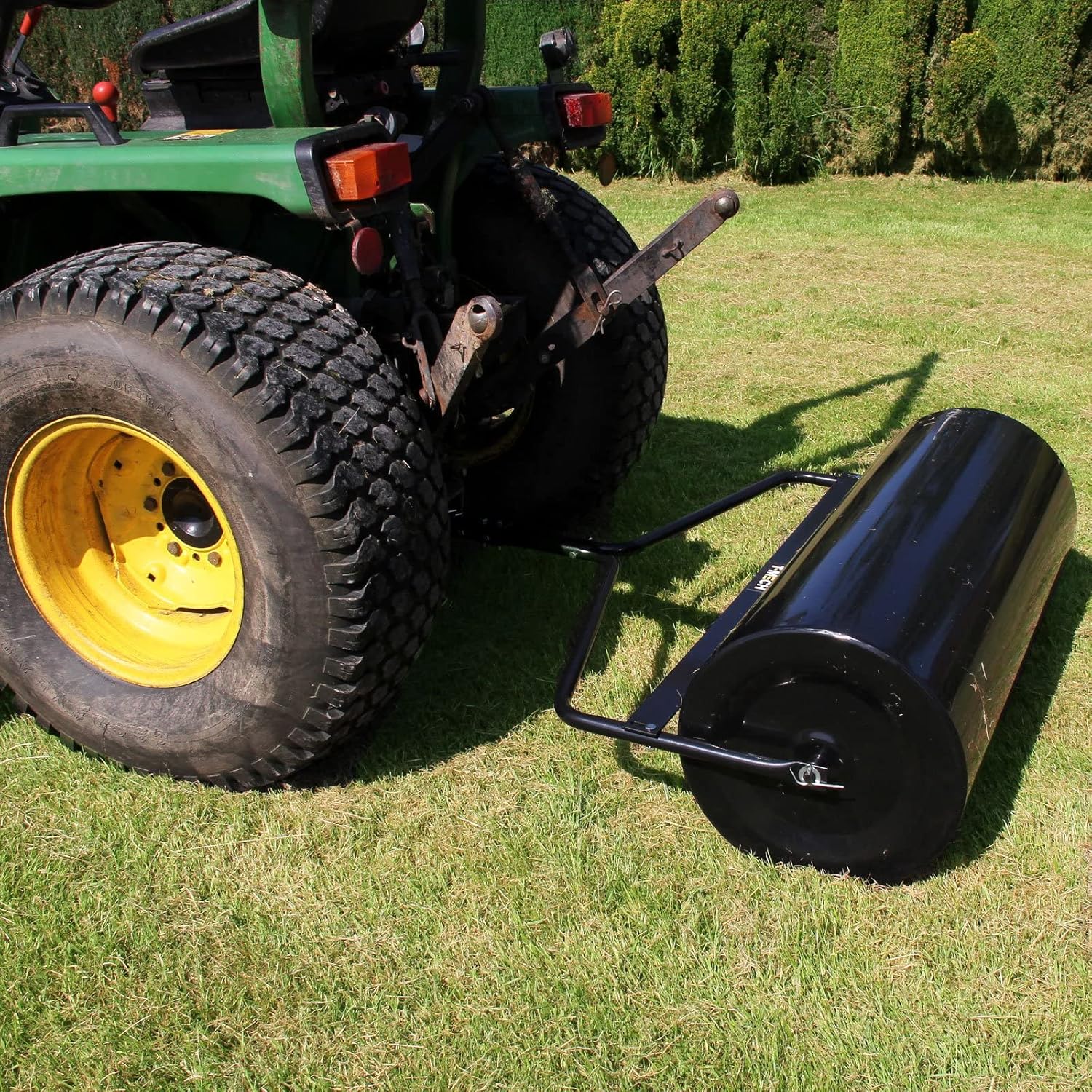 T-Mech 120L Anhängewalze Gartenrolle Rasenroller Gartenwalze Rasenwalze Bodenwalze Rasenroller Gartenroller zum Anhängen
