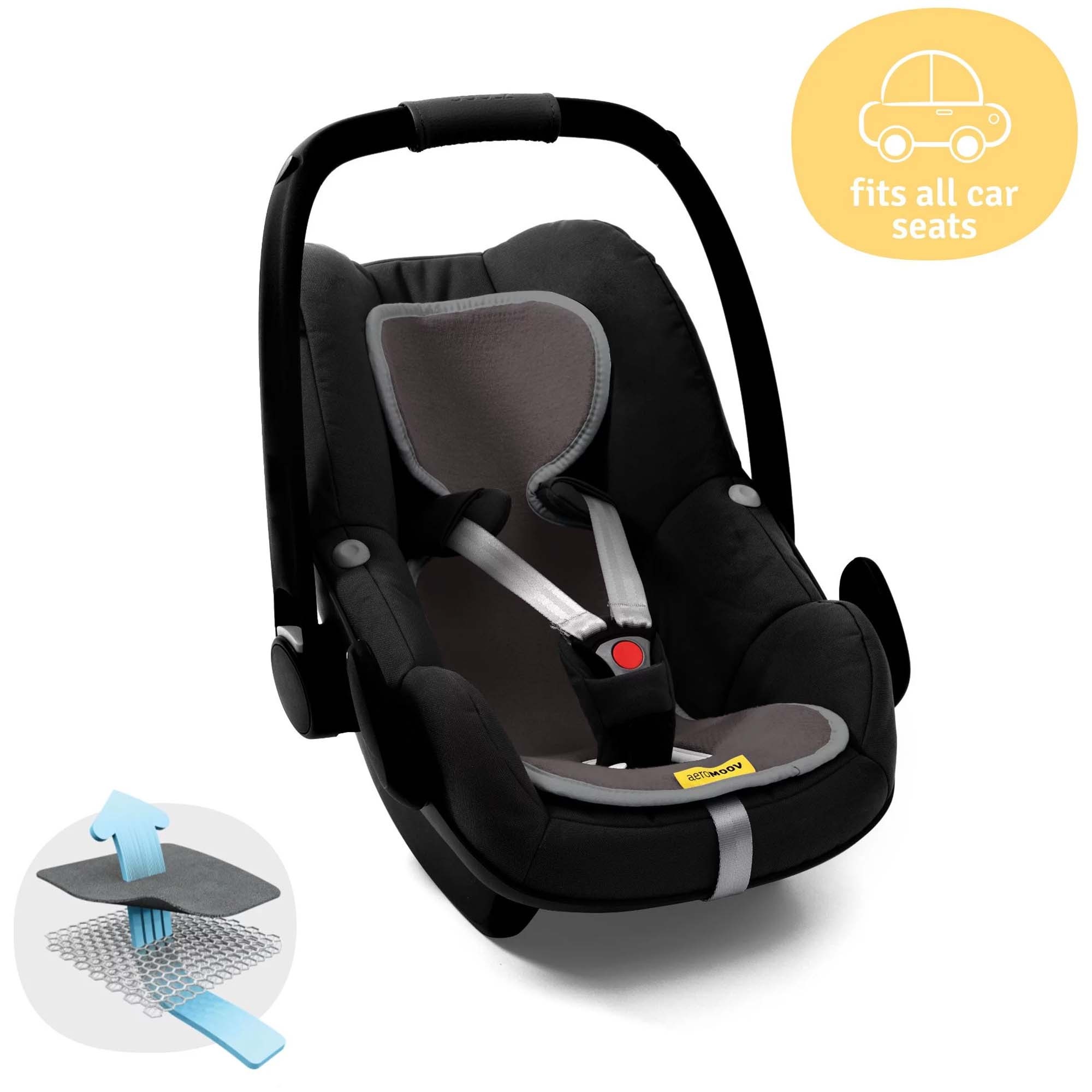 AeroMoov Air Layer autostoelinleg groep 0 Graphite Grey