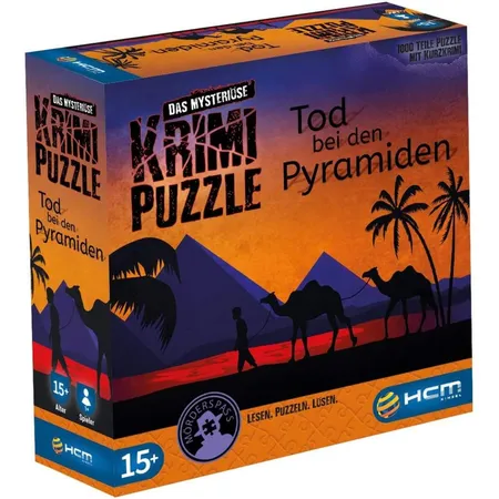 HCM Kinzel - Tod bei den Pyramiden, Das mysteriöse Krimi Puzzle, 1500 Teile