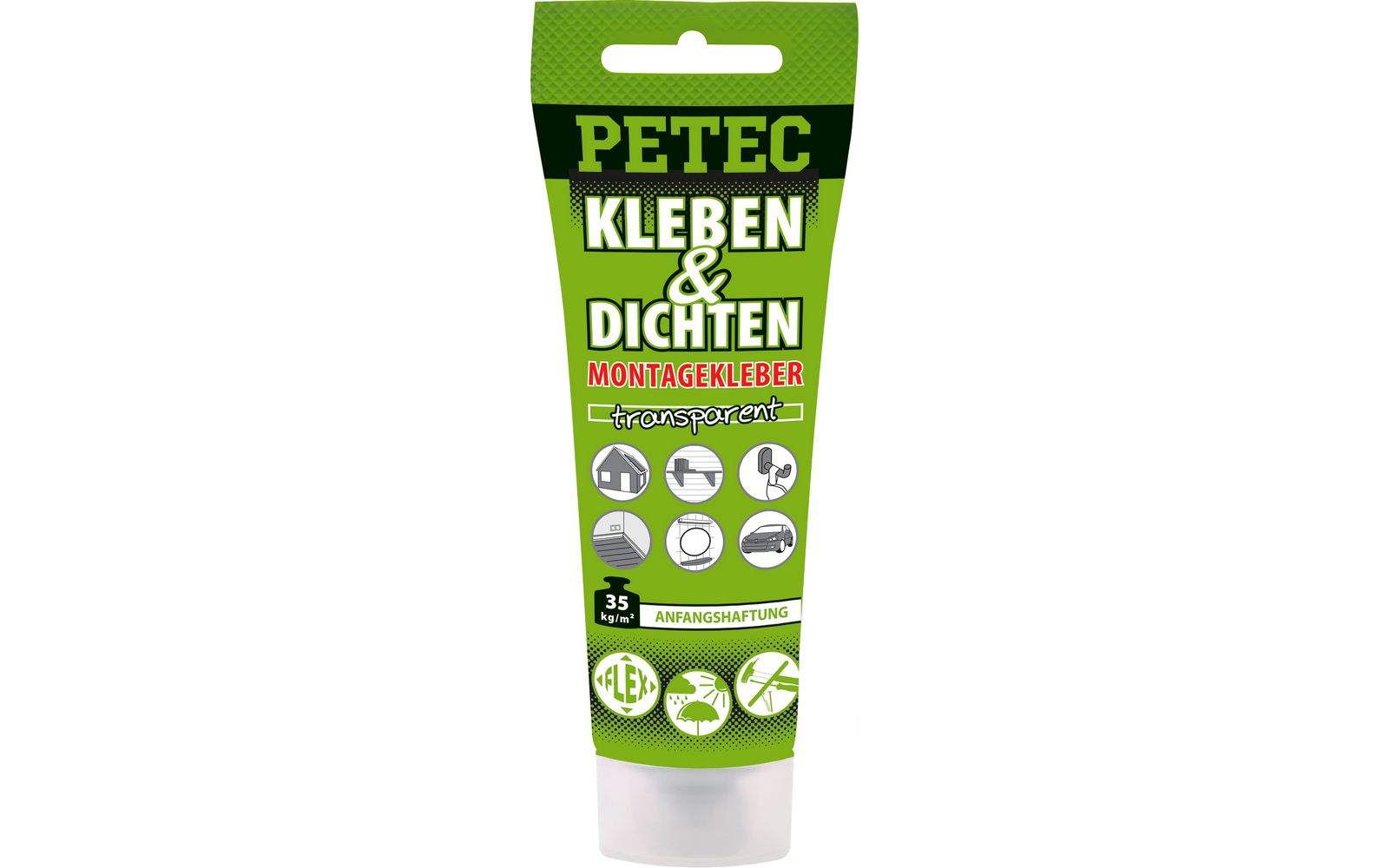 Petec Kleben und Dichten Montagekleber schwarz 80 ml