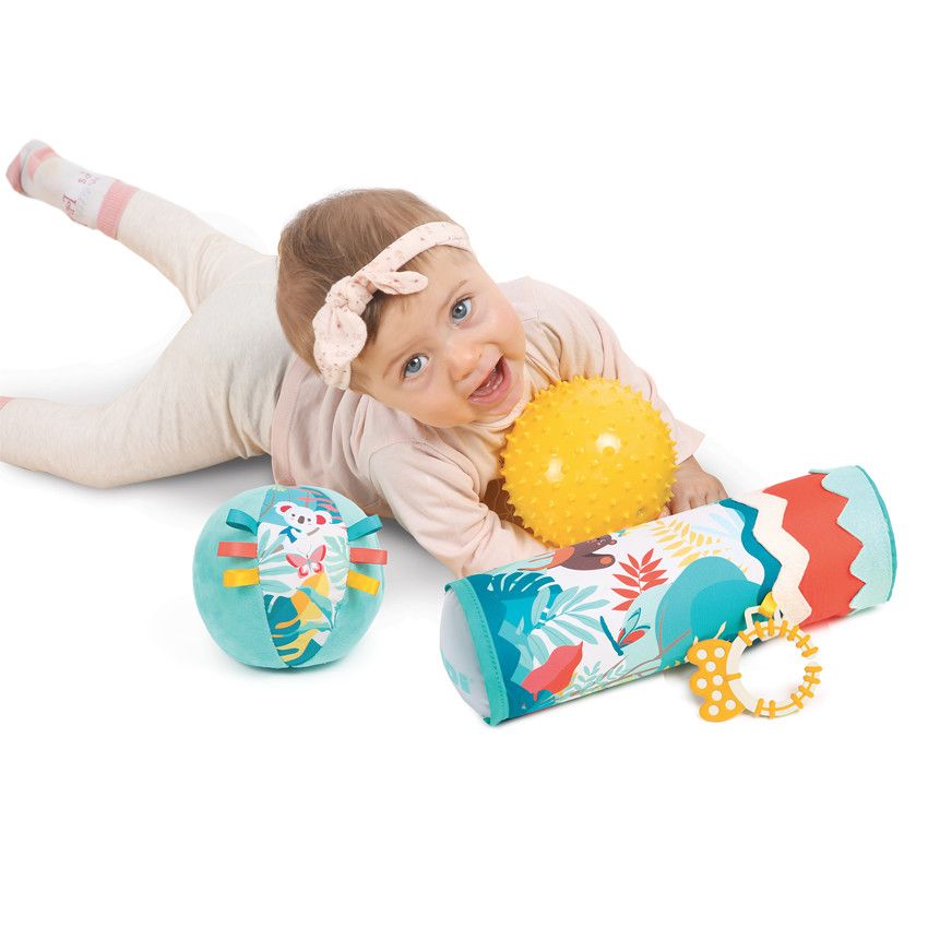 Coffret tubes et balles sensorielles - Ecru
