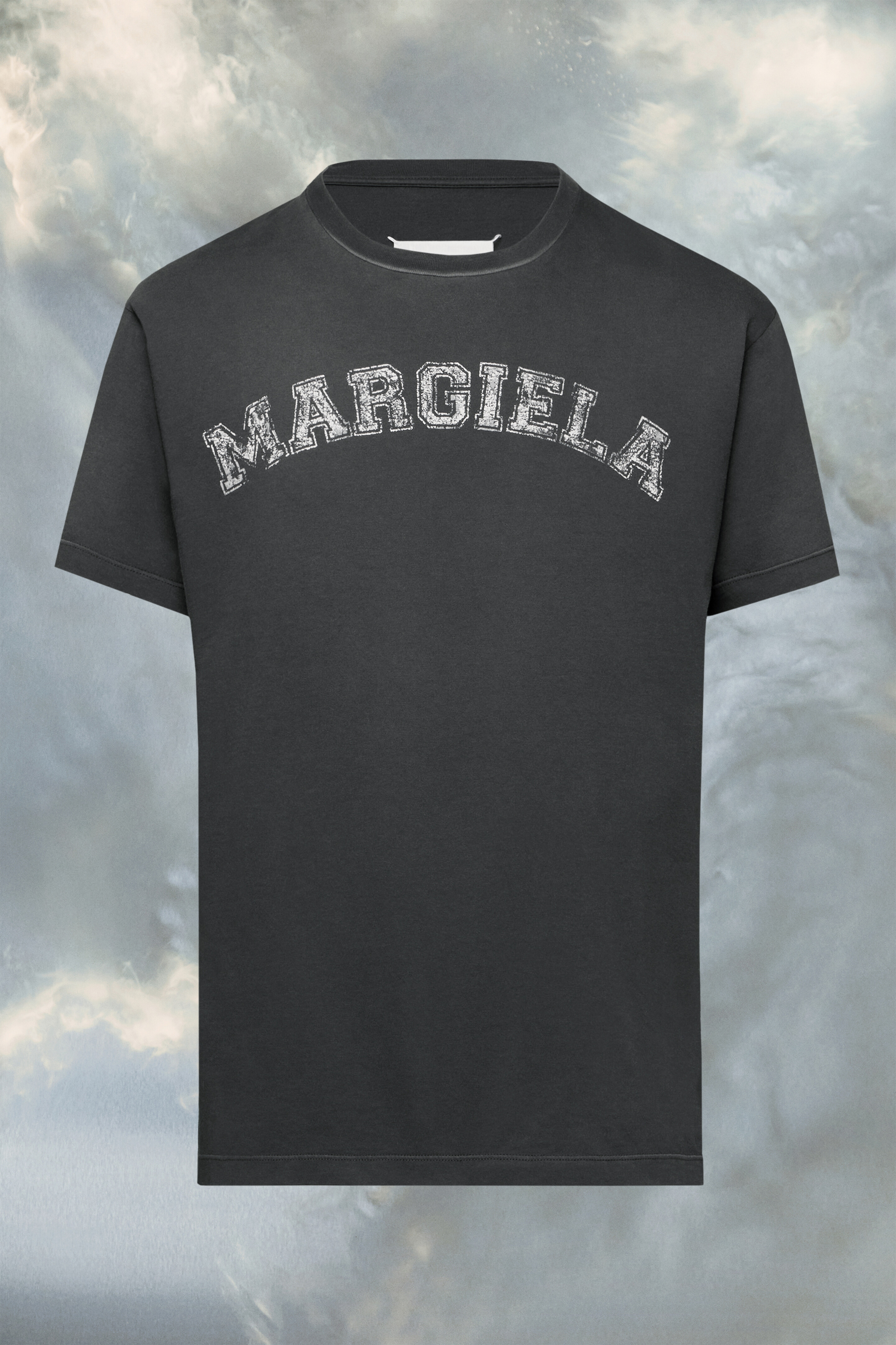 T-Shirt En Jersey De Coton À Logo Noir