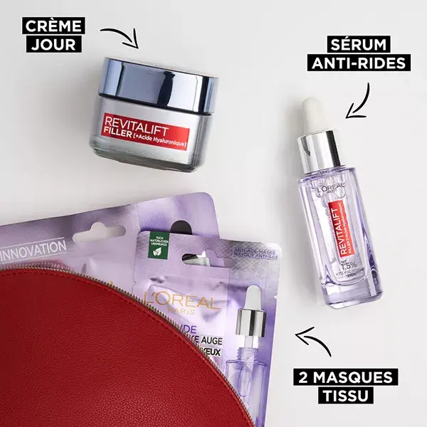 Kit de Rotina de Preenchimento com Ácido Hialurônico Revitalift da L'Oréal Paris