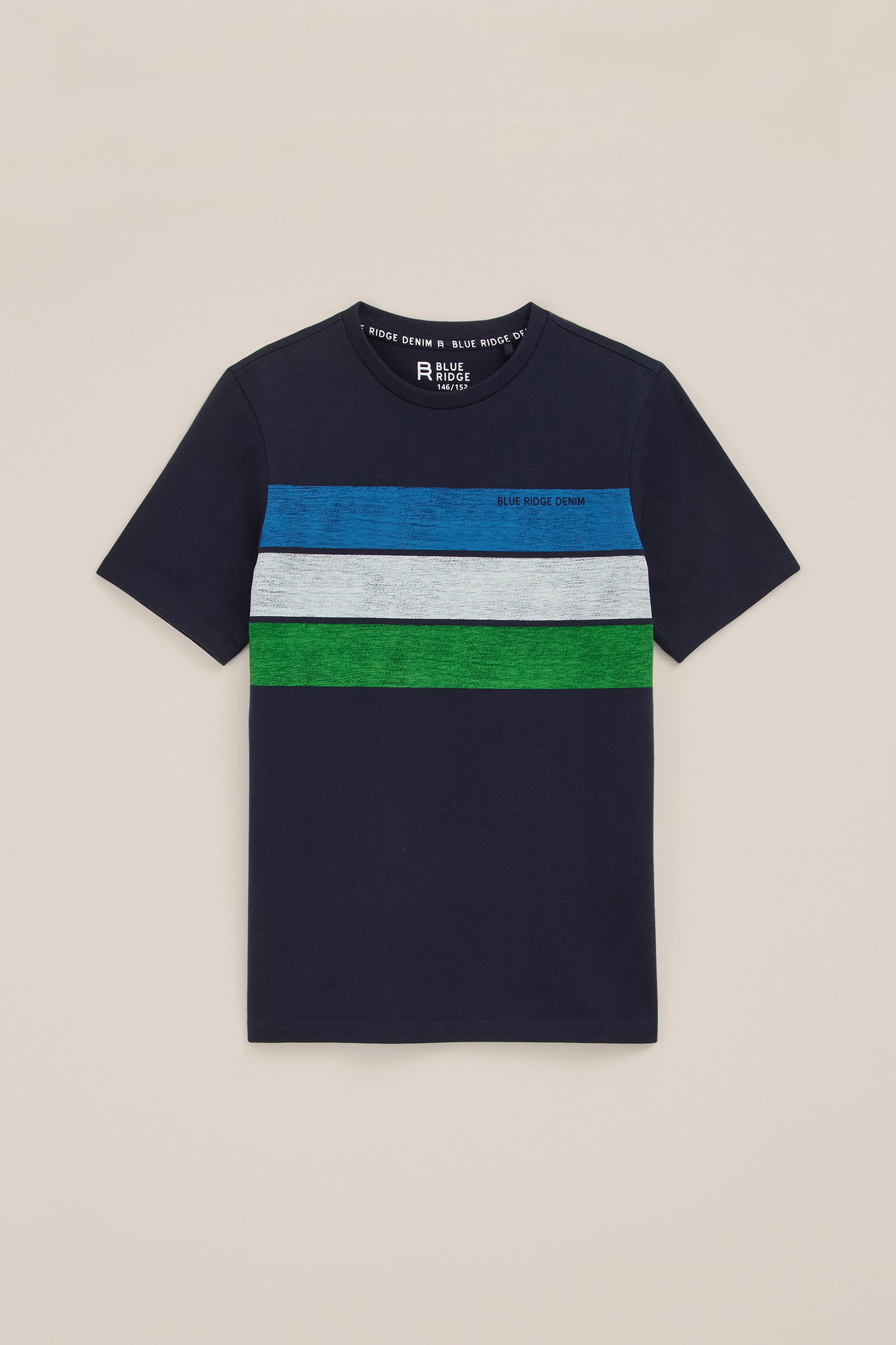 Jongens T-shirt met opdruk Blue Ridge Donkerblauw