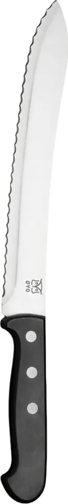 Øyo Budalen Brødkniv Sort Skaft, 21cm