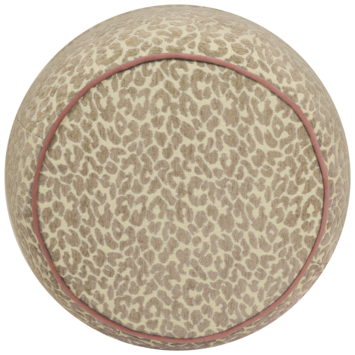 KARWEI poef Jade beige stof ø 65 cm