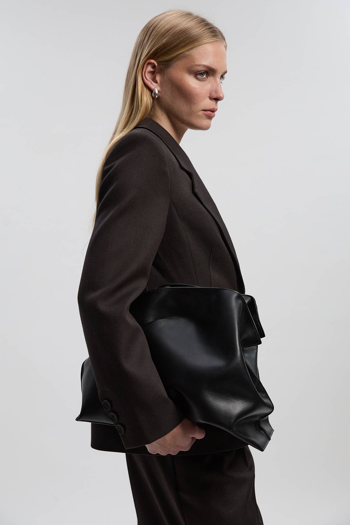 KarenMillen Blazer Cintré Chiné à Boutonnage Simple