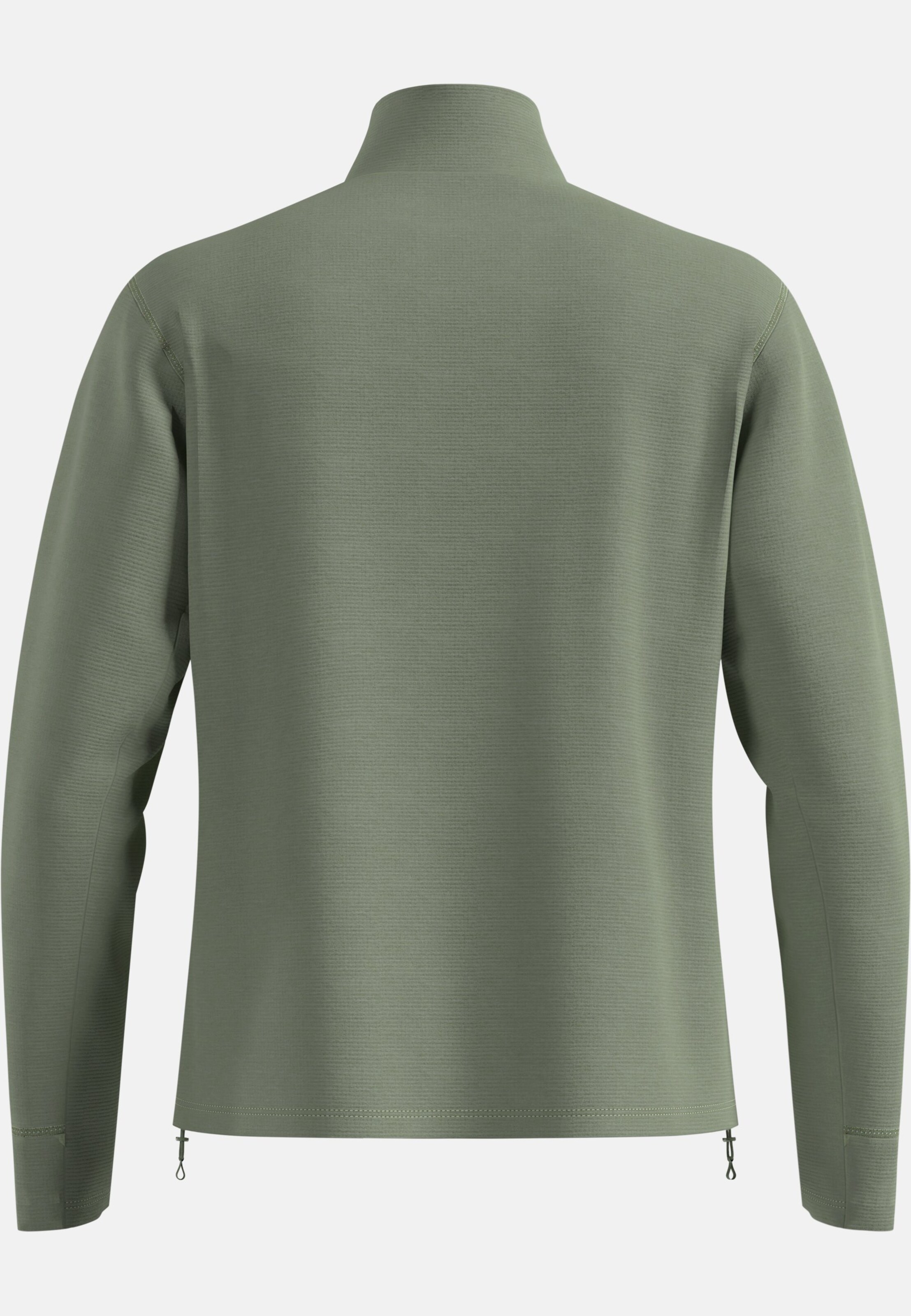 Essentials Multisport Mid Layer aus Grid-Fleece mit Halbreissverschluss in shadow melange