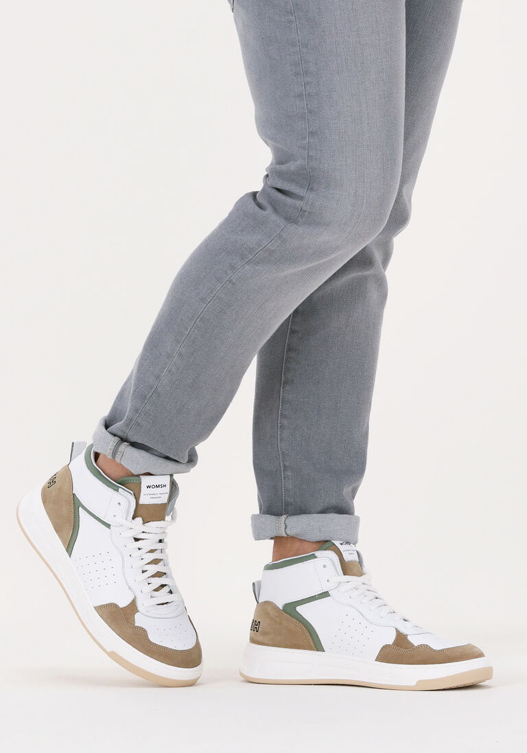 WOMSH witte womsh hoge sneaker super