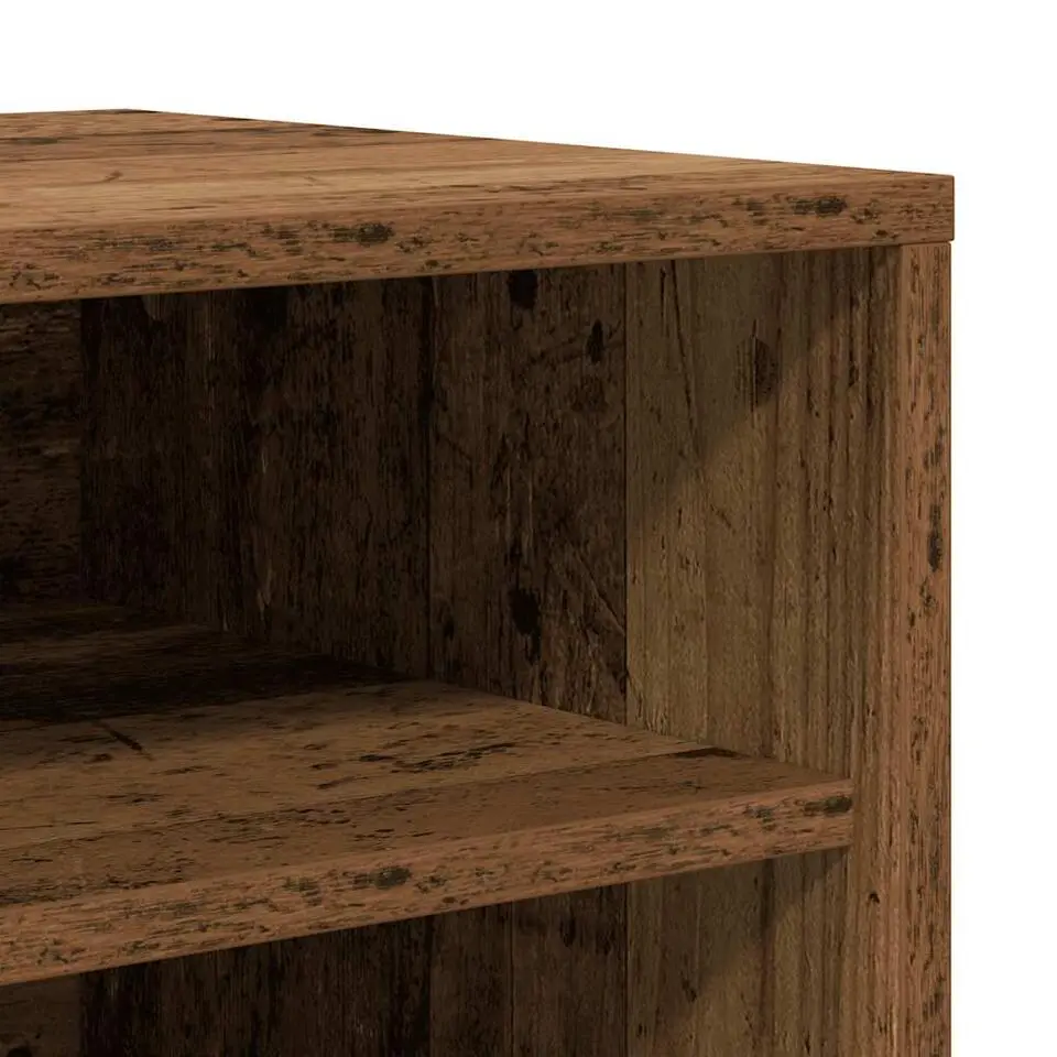 vidaXL - 5-laags Schoenenkast 10 paar - Oud hout - 60x35x70 cm
