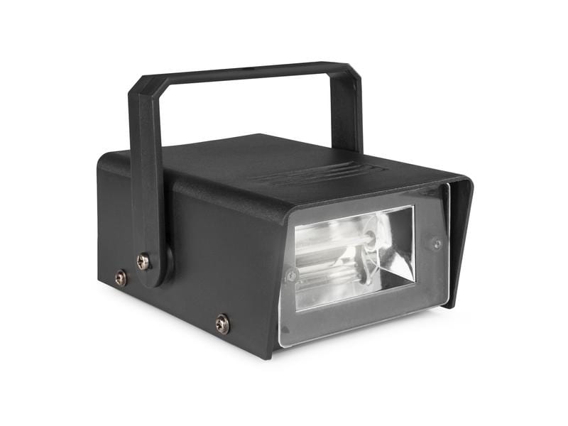 BeamZ Stroboskop Mini BMS50 Mini-Stroboskop mit einer Xenon-Blitzröhre, die eine hohe Lichtintensität erzeugt