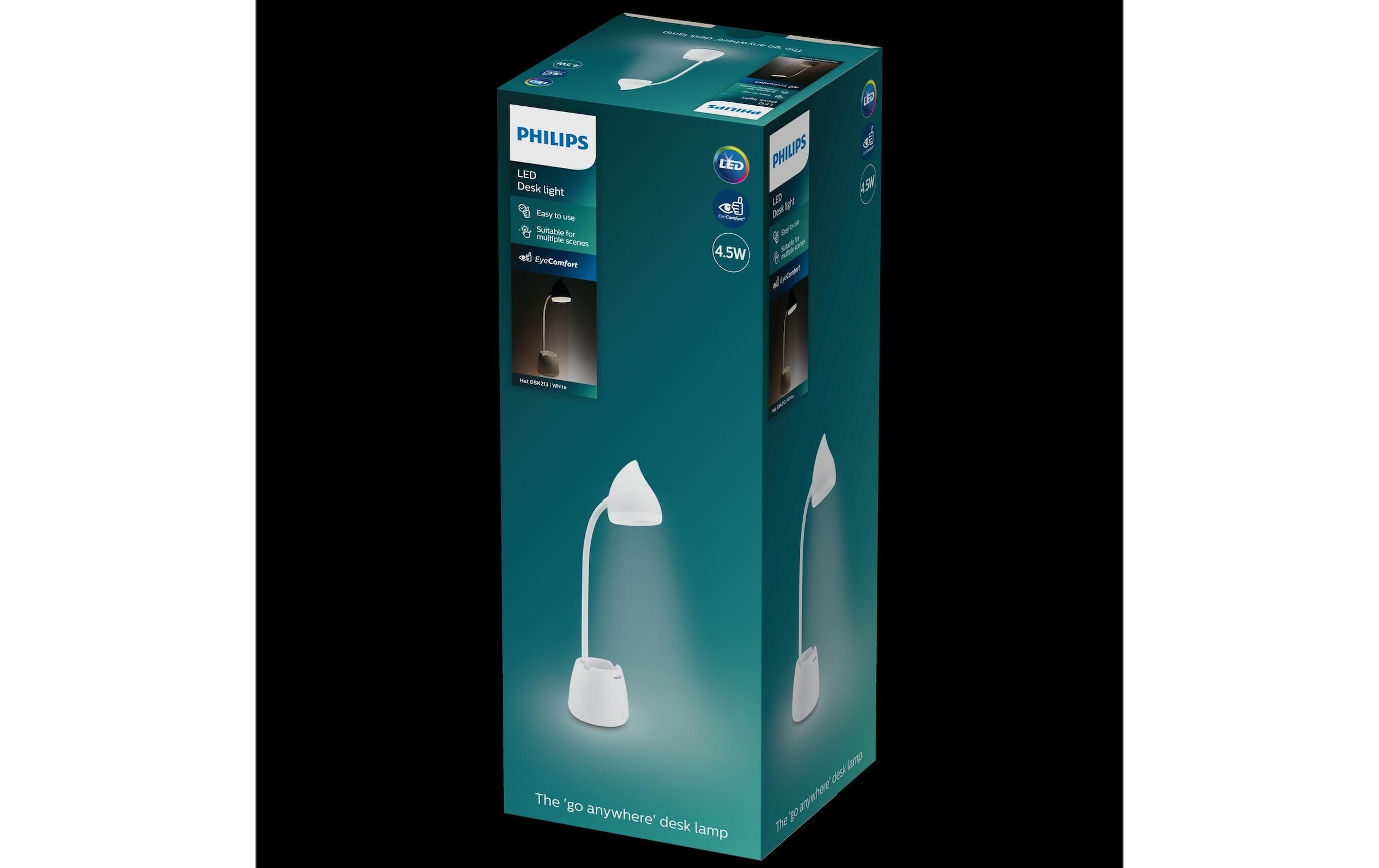 Philips LED Schreibtischlampe »Hat« Neutralweiss | Warmweiss