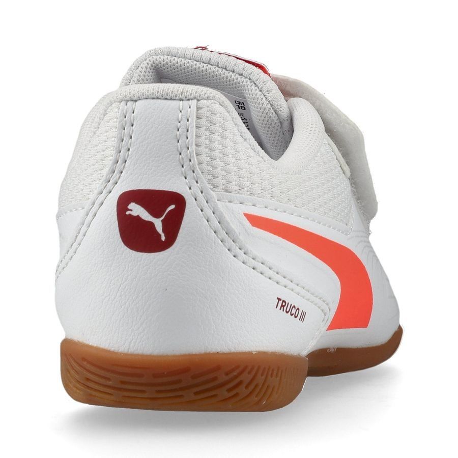 PUMA Truco III Velcro IT - Blanc/Glowing Red/Noir Enfant