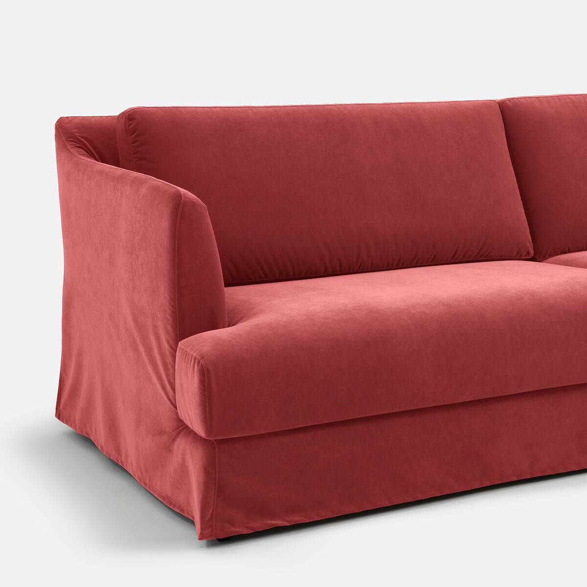 LA REDOUTE INTERIEURS<br>Sofá de veludo de 3, 4 ou 5 lugares MONZELLA