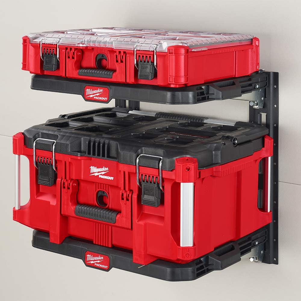 MILWAUKEE 2-Piece Vertical E-Track Rails for PACKOUT™ Racking Shelves 48228482