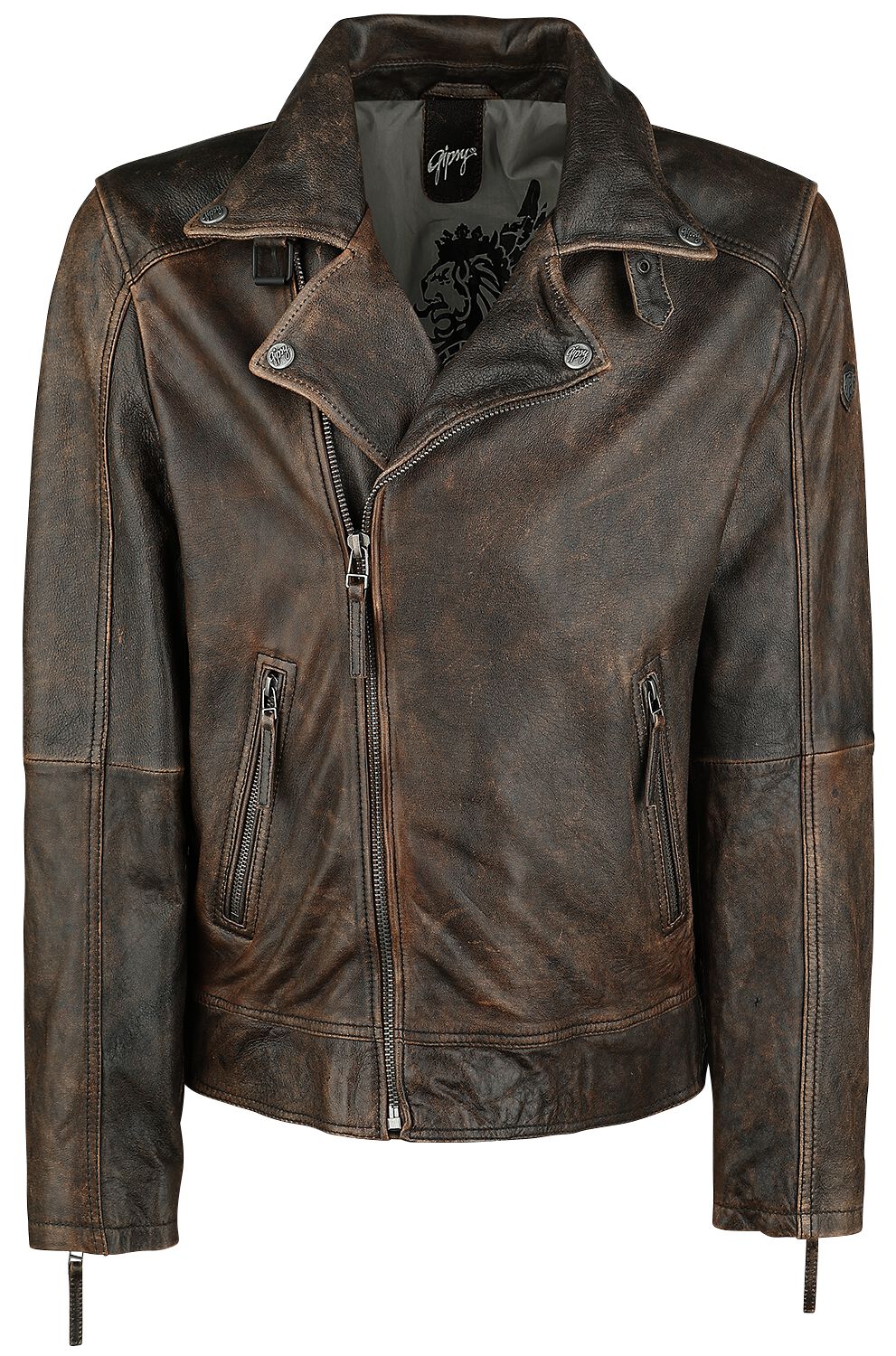 Marvin Slim Fit LANTV | Gipsy Veste en cuir