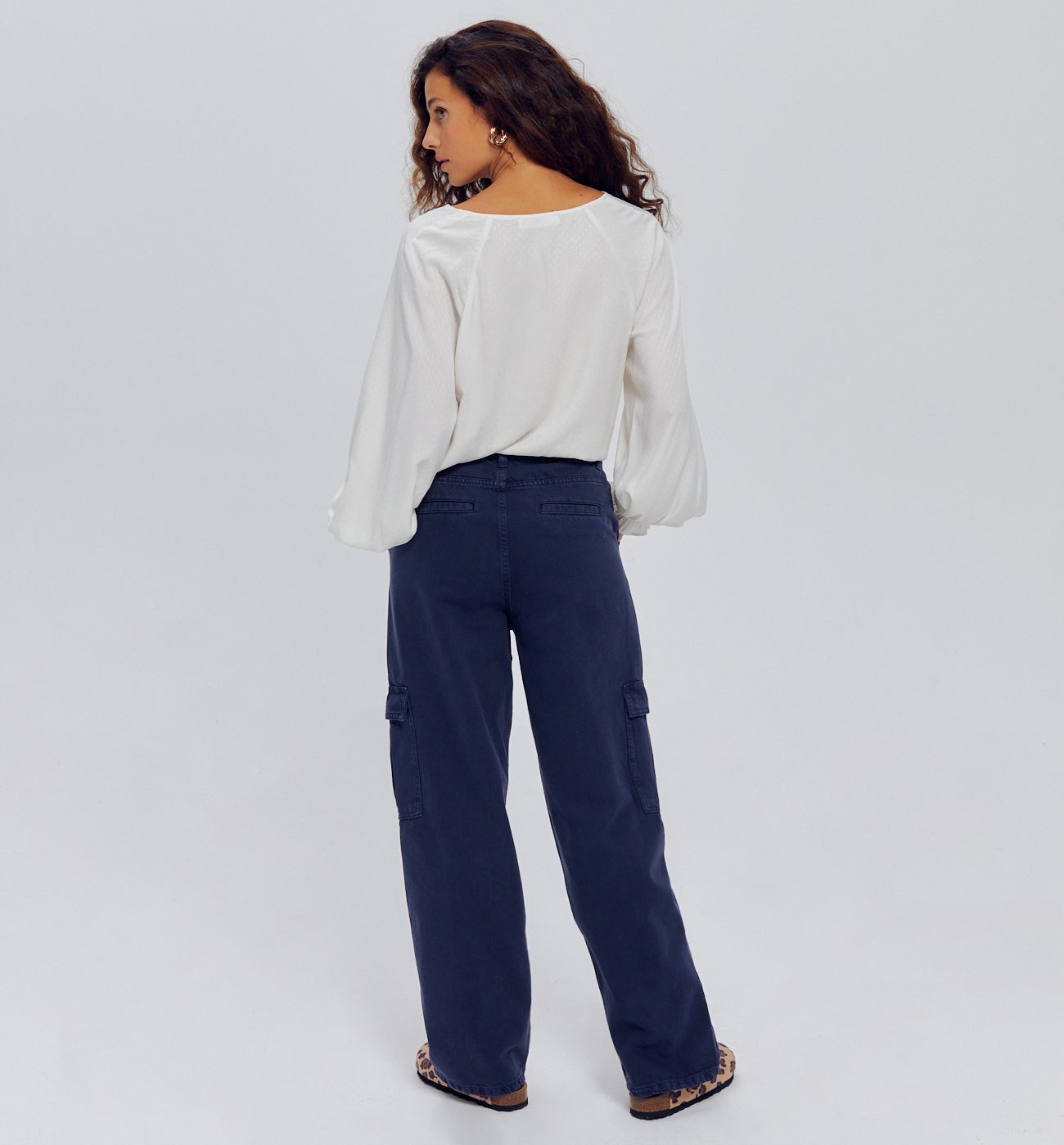 Blouse à smocks Femme - Ecru