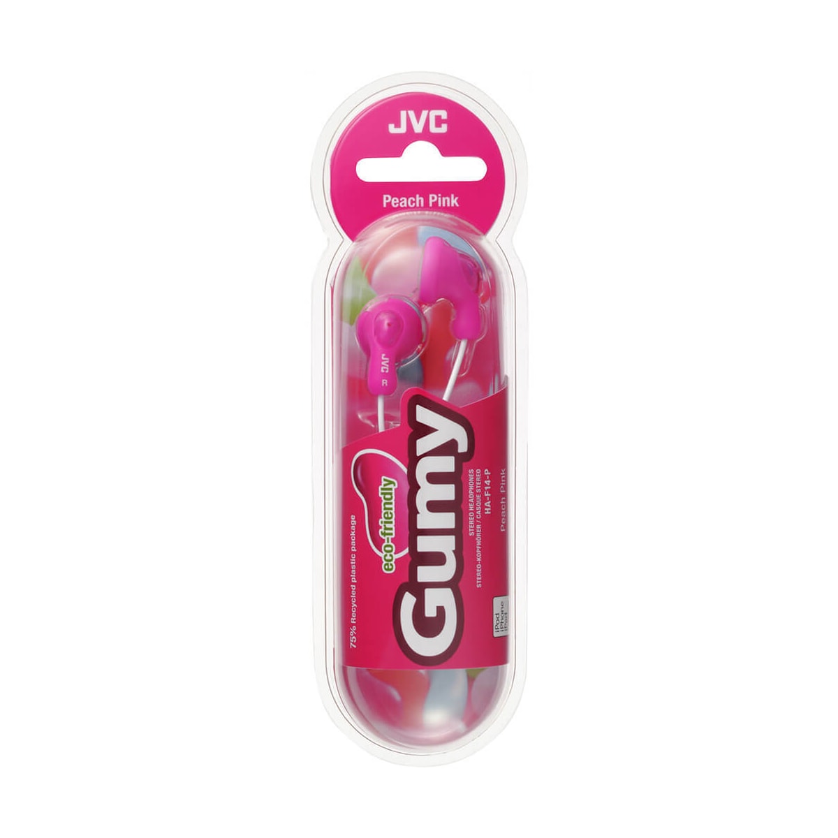 Hodetelefon F14 Gumy In-Ear Rosa