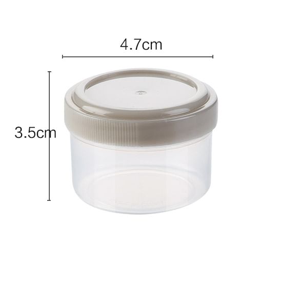 Yulu - Set van 4: Mini plastic voedselcontainer / knijpfles (verschillende ontwerpen)