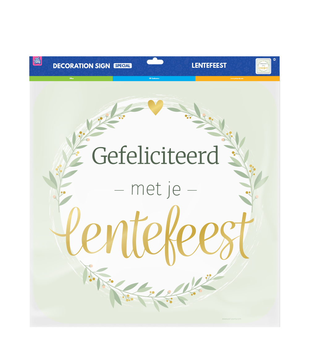 Lentefeest Deurbord 50cm