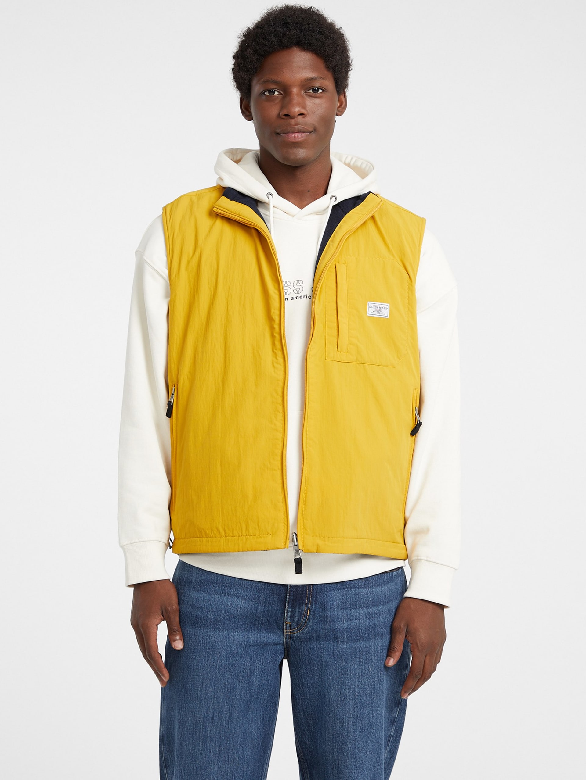 Colete reversível de nylon