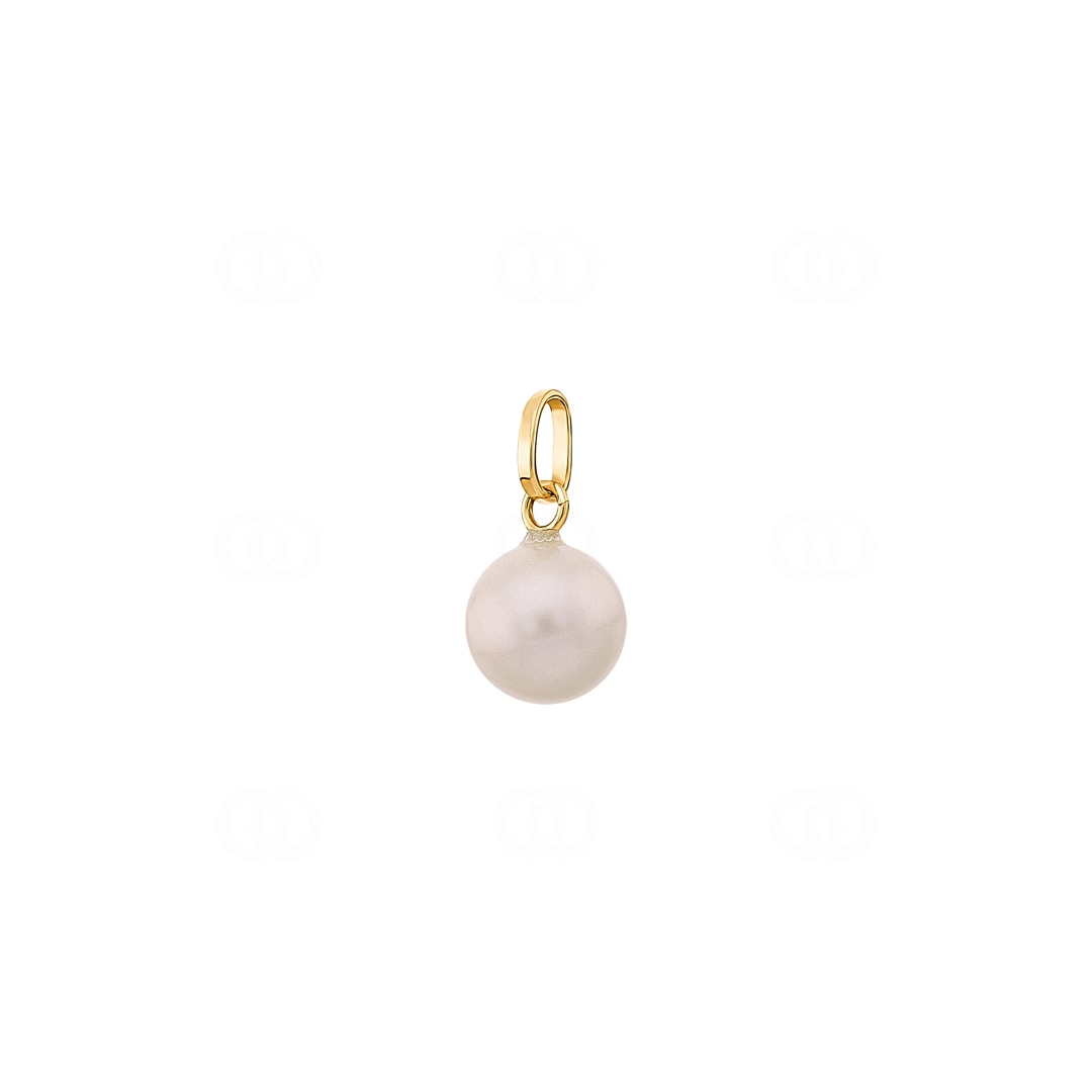 Anhänger 750/18 K Gelbgold mit Süsswasserzuchtperle Ø 8mm