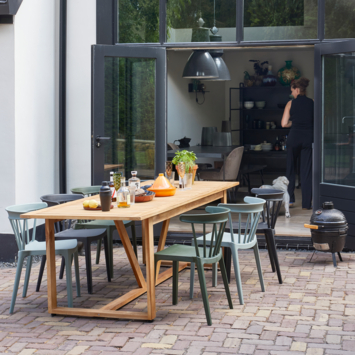 WOOOD tuinstoel Bliss met spijlen zwart kunststof