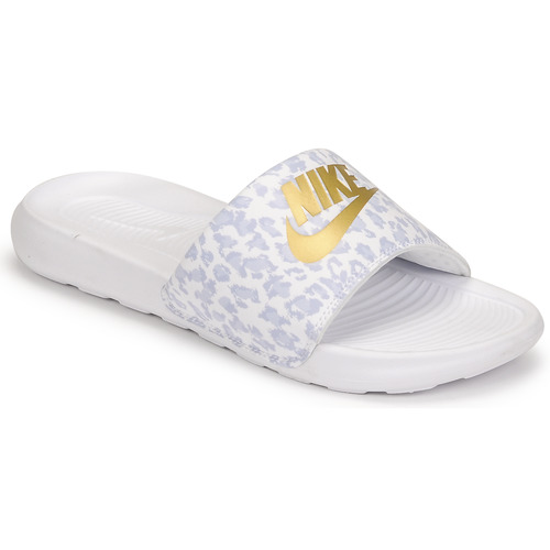 Nike - W NIKE VICTORI ONE SLIDE PRINT - Blanc / Doré