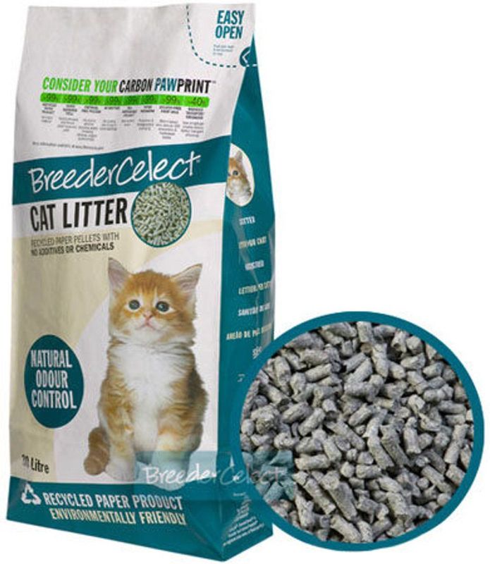 BreederCelect Kattenbakvulling - 100% Gerecycled - 10 l