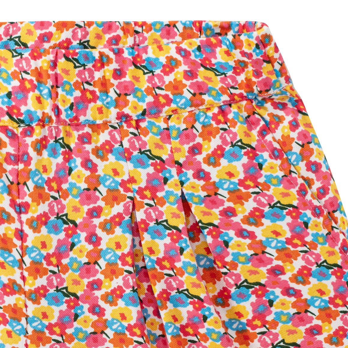 Jonas Nielsen Mädchen Shorts mit Blumen-Allover pink / orange / gelb