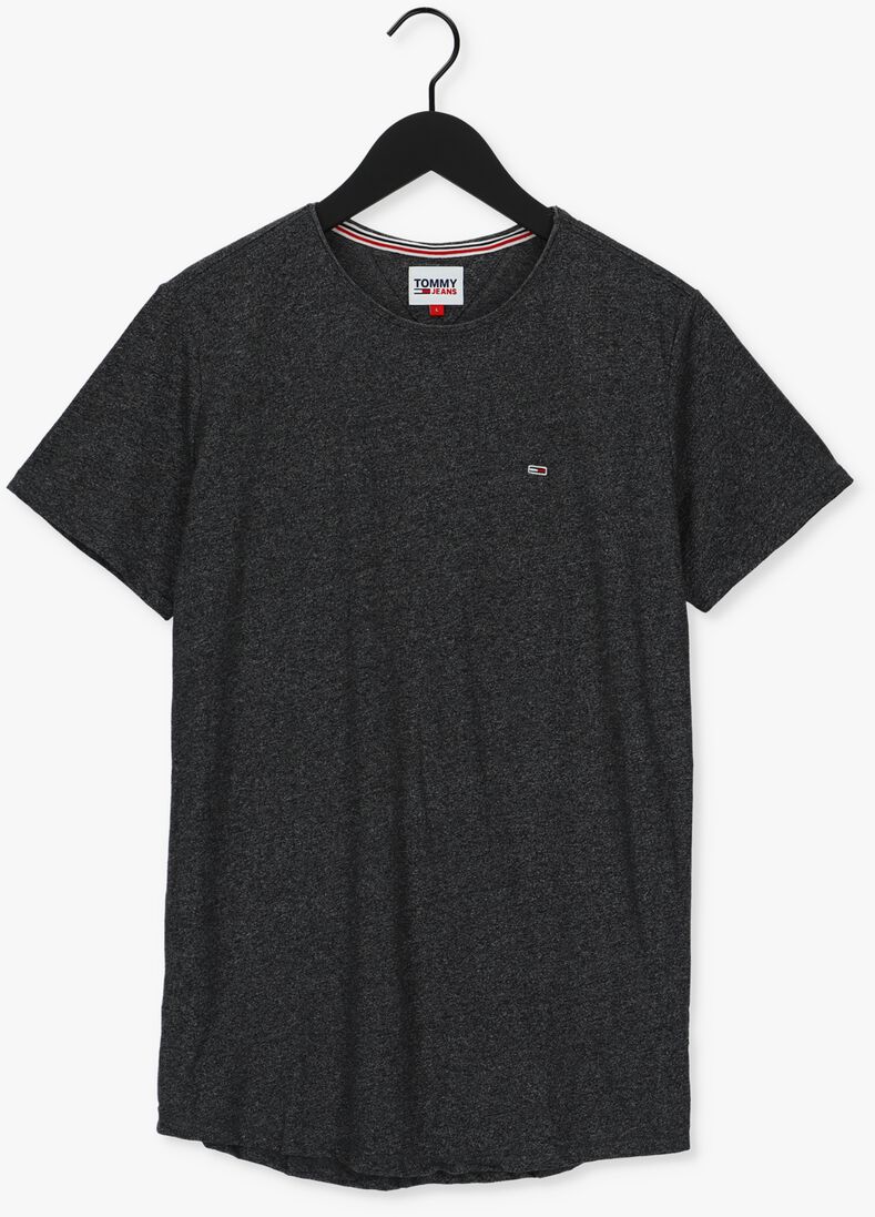 TOMMY JEANS donkergrijze tommy jeans t-shirt tjm slim jaspe c neck