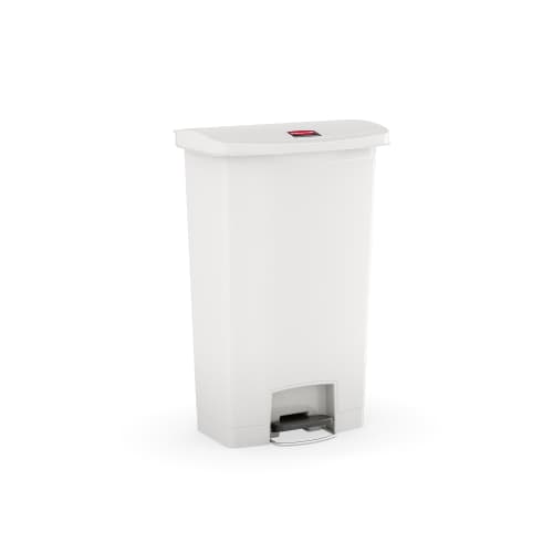 Poubelle à pédale résine Slim Jim® version large 68L blanc Rubbermaid