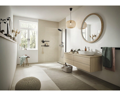 Douchekolom incl. thermostaat hansgrohe Pulsify S chroom 24240000