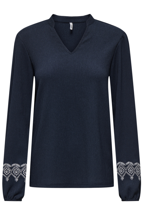 Only blauwe dames t-shirt