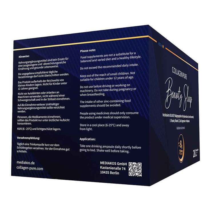 Collagen Pure Beauty Sleep Kollagen & Melatonin, 28X25 ml