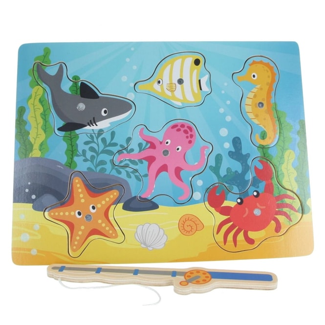 Besttoy - Holzpuzzle - Fische - 6 Teile