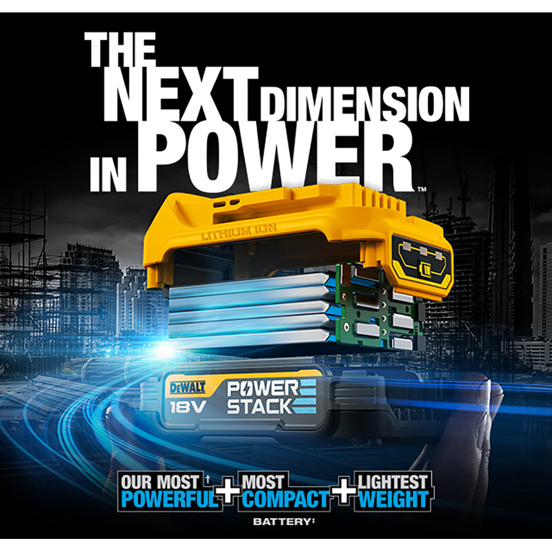 DeWALT Powerstack Li-ion accu 18V - 1,7Ah*