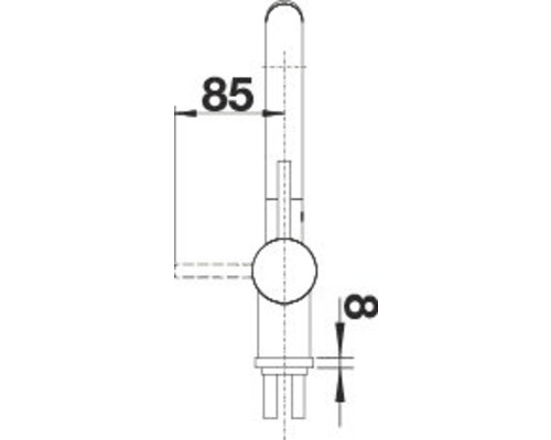 Blanco keukenkraan LINUS chroom 514020