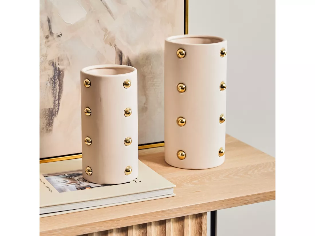 Vase Boka beige moyen 25 x 12.5