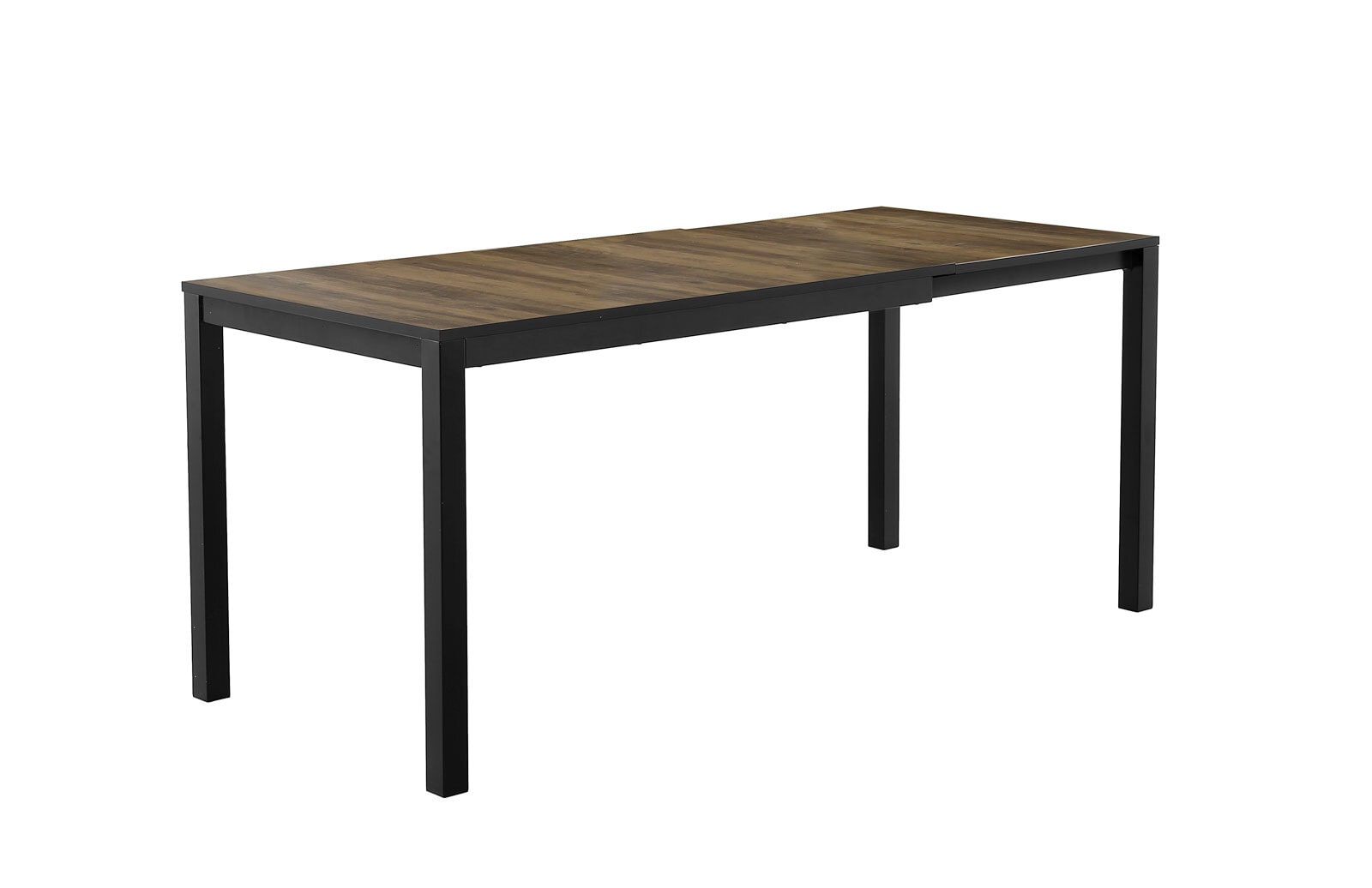 Tisch Barista 120(180) x 75 cm Akazie-Optik dunkel/schwarz