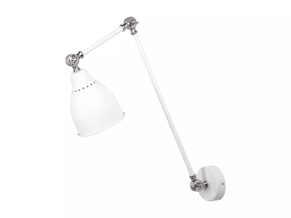 Lampe murale MISSISSIPPI Réglable Métal Blanc