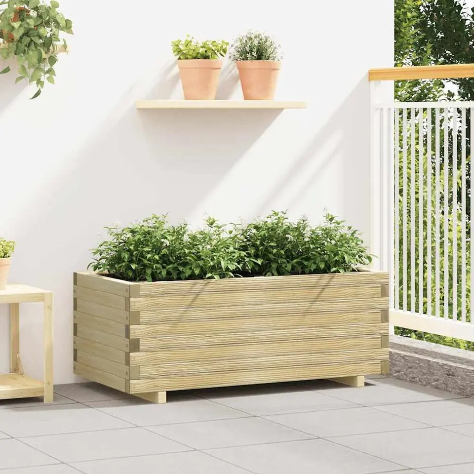 vidaXL - Houten Plantenbak - Bruin - Hout