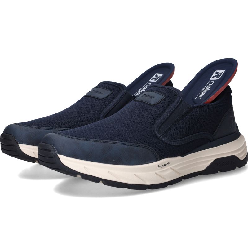Rieker Sport Instappers Blauw Heren
