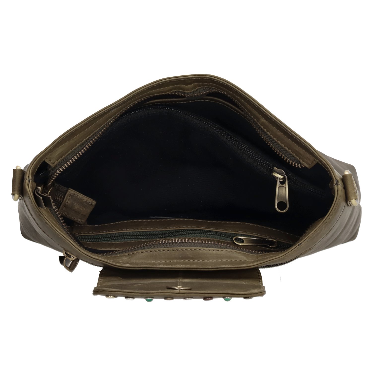 Micmacbags Masterpiece Crossoverbag olijf groen